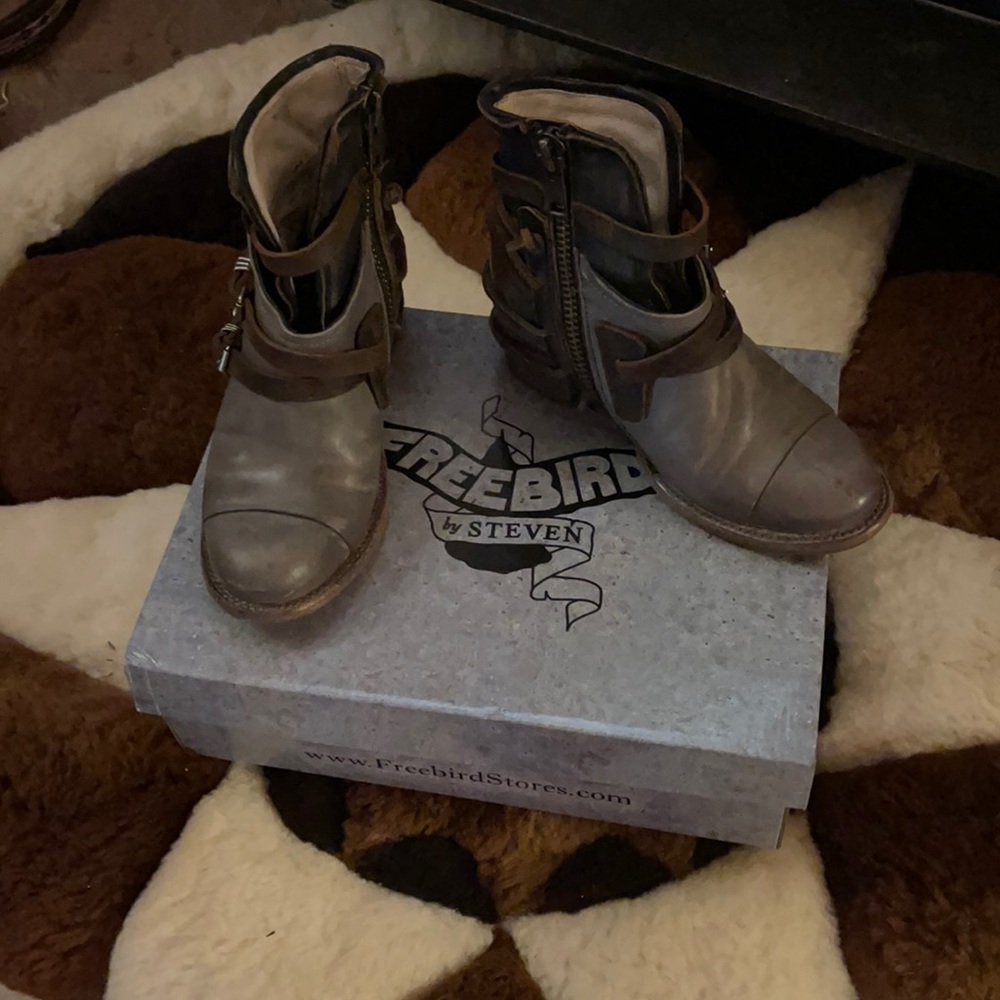 Freebird leather ankle boots!